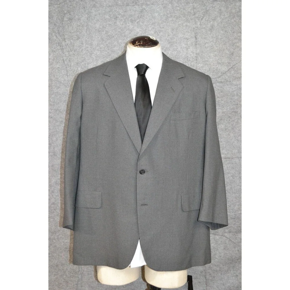 Vtg 1993 Oxxford Clothes Mens Blazer‎ Gray 46R men's Sports Coat Suit Jacket